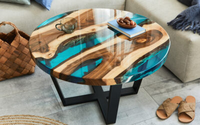 Resina trasparente: idee creative per tavoli, arredi e complementi